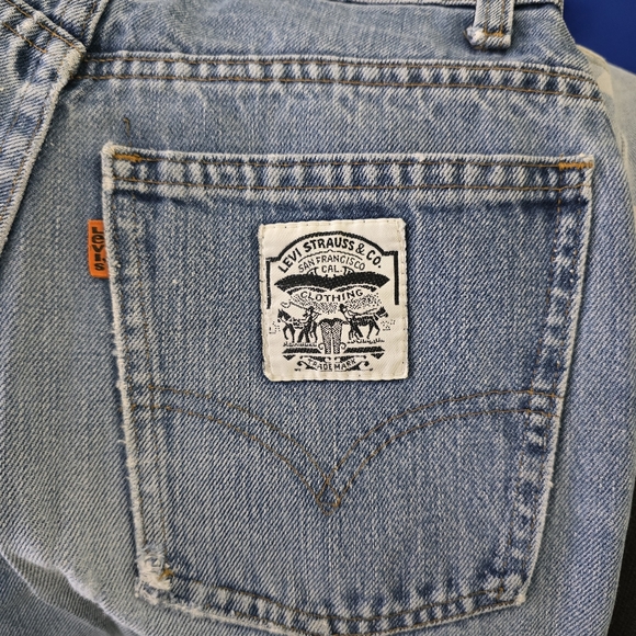 Levi's Vintage Orange‎ Tab Blue Denim Womens Jeans 9 - Picture 1 of 9